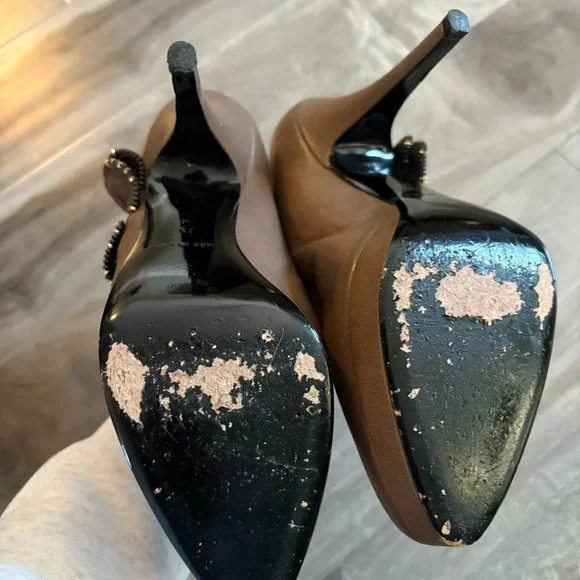 Vintage Juicy Couture Leather Platform High Heel‎ Bootie Pump 7.5M made in Italy - Picture 7 of 9